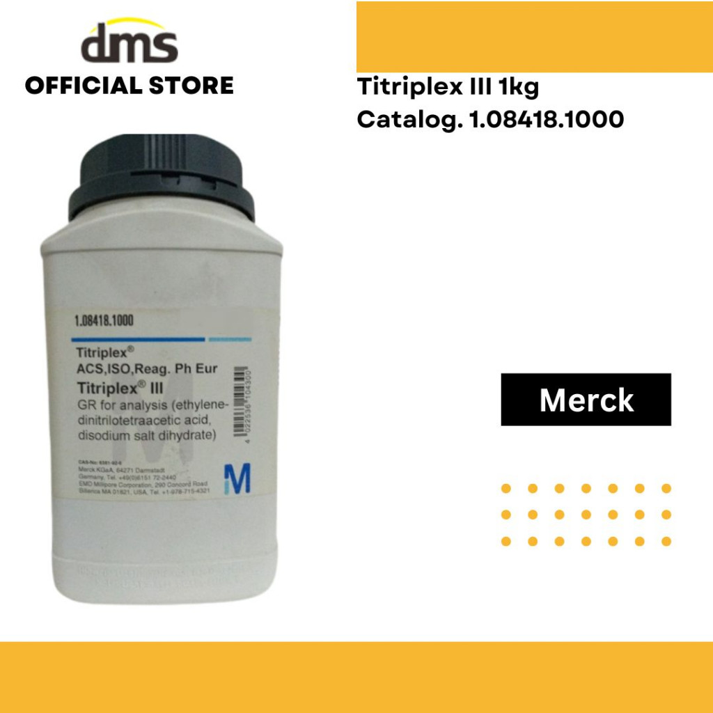 TITRIPLEX III / EDTA / Disodium Edta / Na2Edta MERCK 108418 1KG ORIGINAL