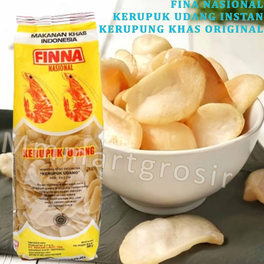 Kerupuk Finna / Kerupuk Udang Nasional / Kerupuk Udang Original / 380gr