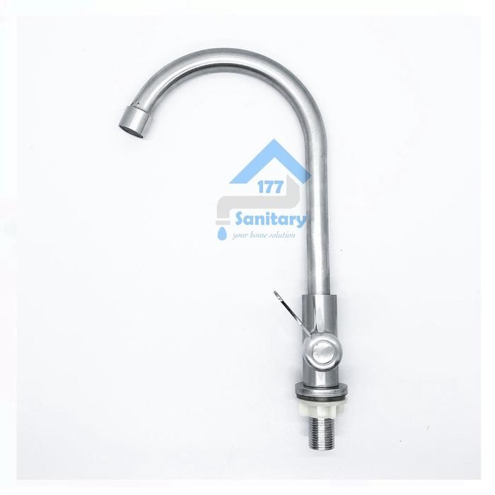 Kran Air sink Dapur Angsa Tanam Meja pipa stainless JP-Keran Angsa Minimalis Sink wastafel bak cuci 