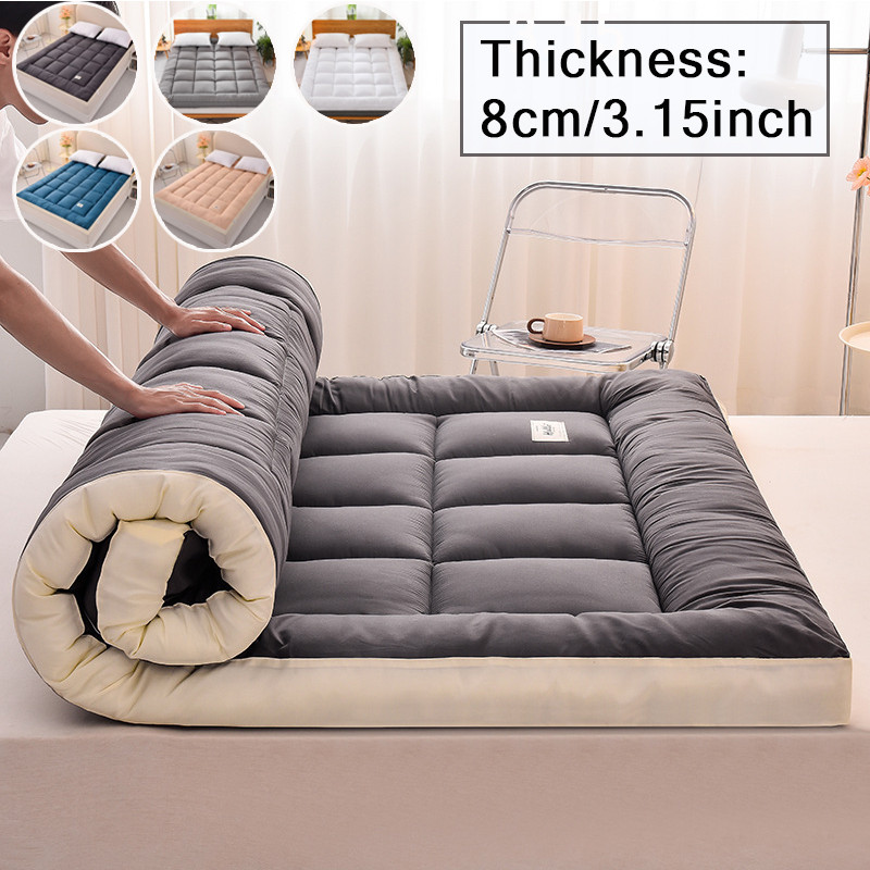2026 New Foldable Thicken Fluffy 8cm Mattress Toppers Queen Four Seasons Soft ,Mattress Pad,Tatami M