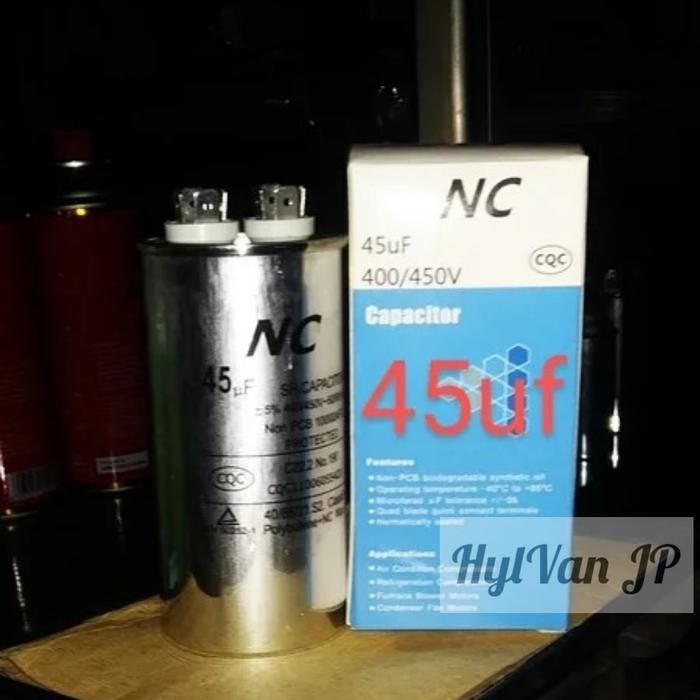 Running Kapasitor 45uf Untuk AC 2 -2,5PK Sudah QC