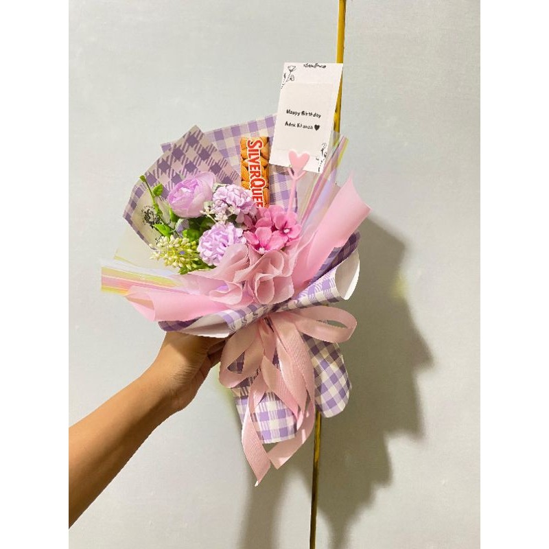 BUKET VALENTINE | BUKET BUNGA COKLAT SILVERQUEEN | KADO VALENTINE MEDAN