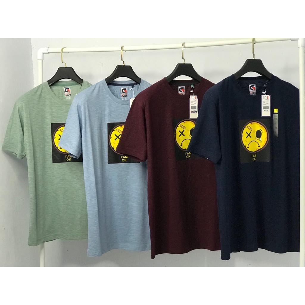 GROSIR Kaos Sablon Cotton Combed 24S Slub Import Korea