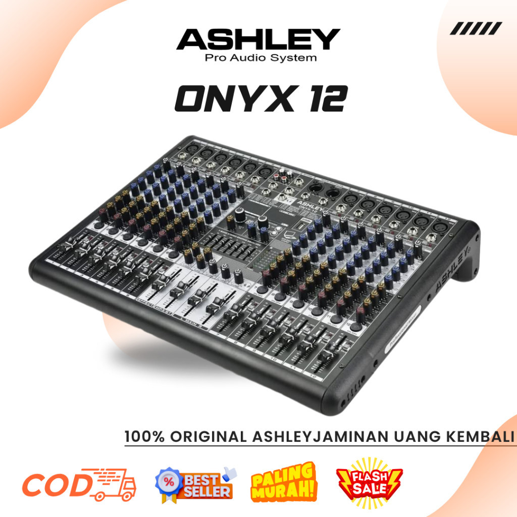 MIXER ASHLEY ONYX 12 DIGITAL MULTI EFEK 256 DSP