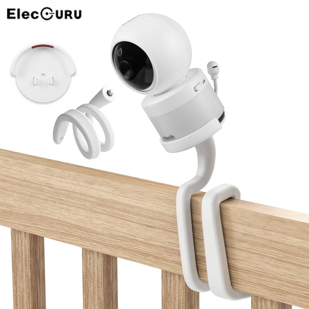 Flexible Twist Mount Bracket for VTech VM5463 Video Baby Monitor Security Camera,Attaches to Crib Co