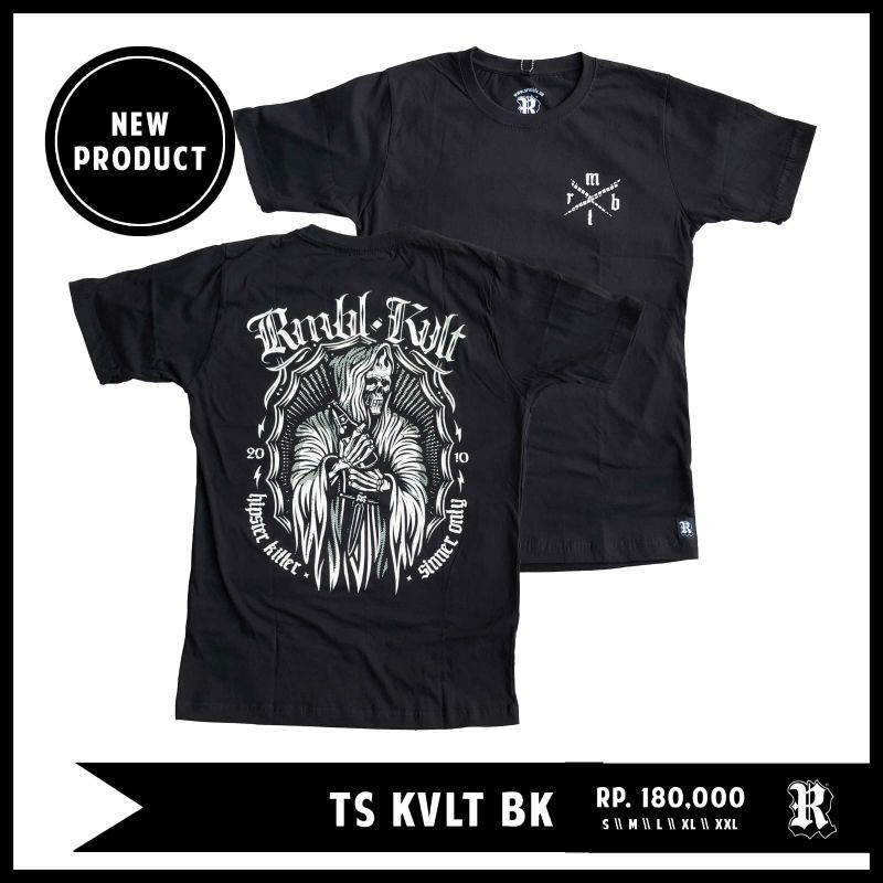 (COD) Kaos Rumble TS KVLT BK / ORIGINAL RUMBLE / RUMBLE BALI / XRMBLX / RUMBLE CLOTH / KAOS PRIA / R