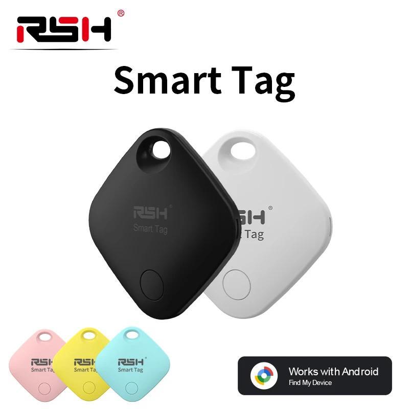 RSH Smart GPS Tracker for Android Device Bluetooth Tag Work With Google Find My Bag Luggage Key Find
