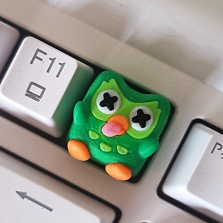 KEYCAP LUCY OWL TOMBOL KEYBOARD KARAKTER LUCU