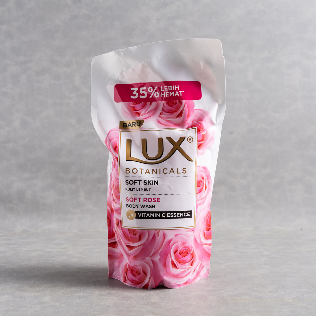Lux Botanicals Sabun Mandi Cair Soft Rose Refill 850 ml
