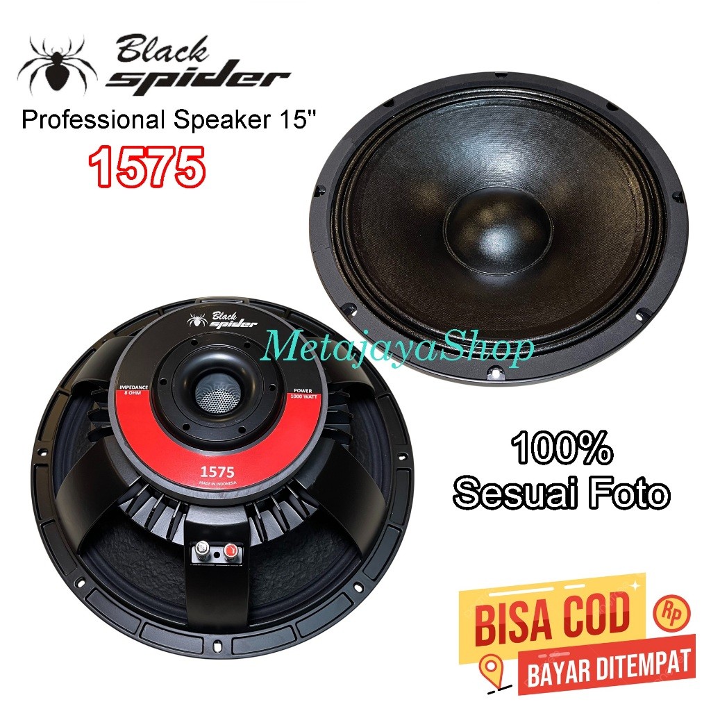 Speaker Component Black spider 1575 Komponen Speaker Blackspider 1575 15 Inch
