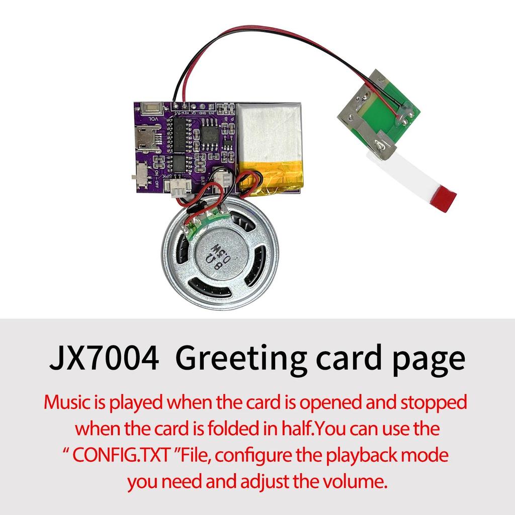 Chip Musik MP3, Kartu Ucapan Unduh USB, Kontrol Pemutaran, Modul Suara 4MB/16MB untuk Kartu Ucapan N