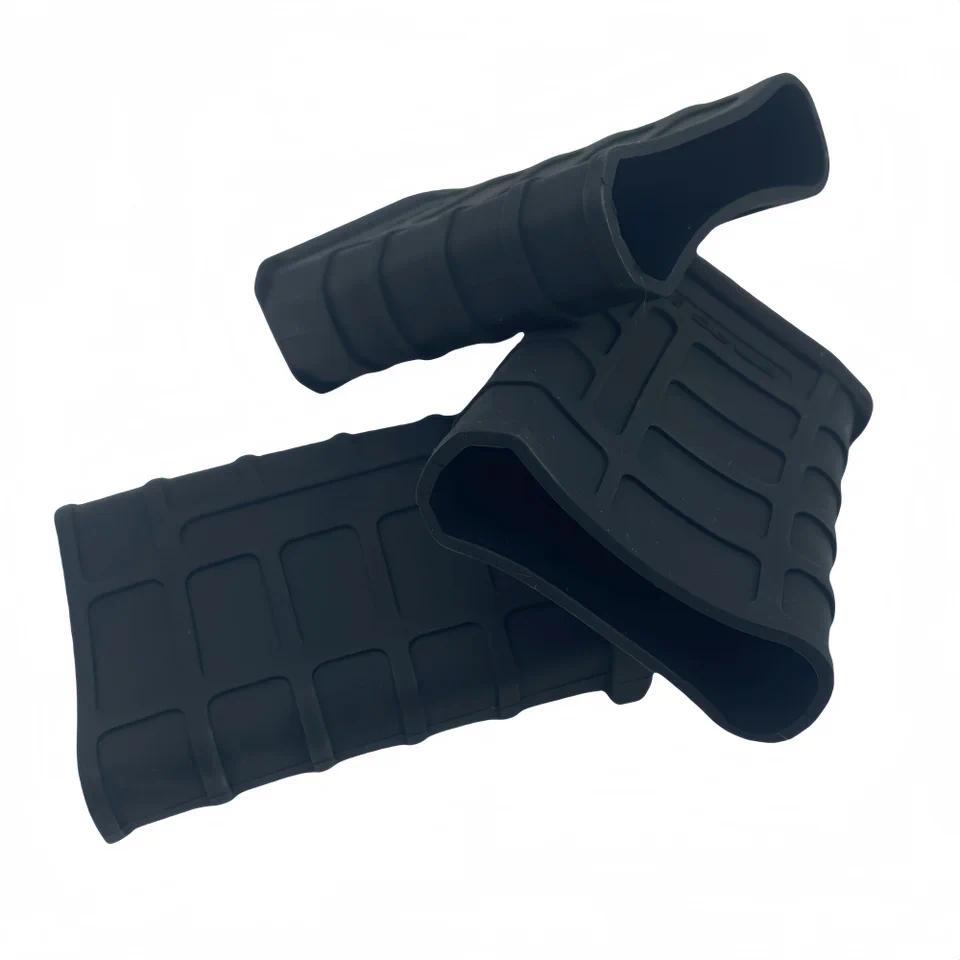 Tactical M4/M16 Fast Magazine Rubber Holster 5.56 Mag Bag Sleeve Rubber Slip Cover Gun Airsoft Cartr