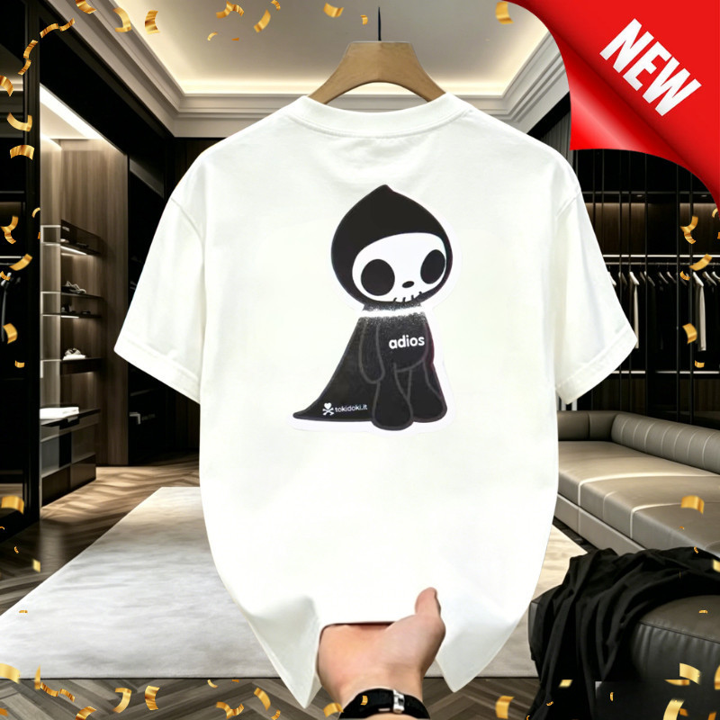 COD | Kaos Distro Pria|Kaos Motif tokidoki Adios Boneka Reaper - Kaos Oversize S-5XL Dingin Anti Tem