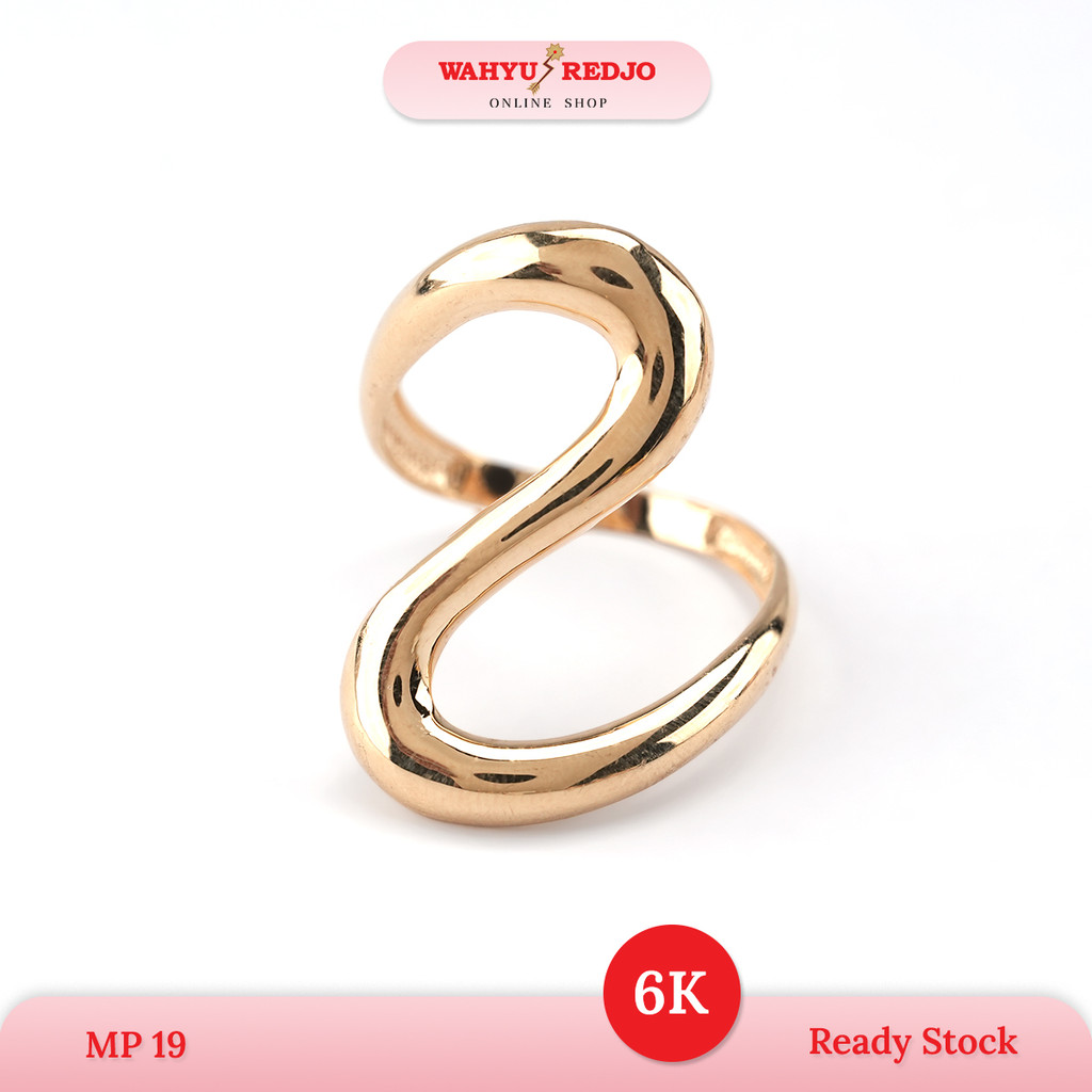 Cincin Emas 6K Lengkok S Wahyu Redjo Pameran