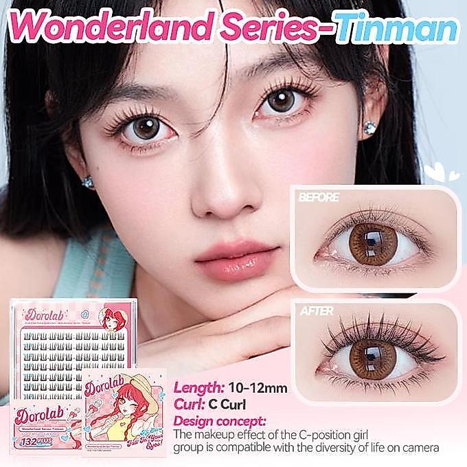 DOROLAB Wonderland Series TinmanBulu mata palsu pemula bebas lem tidak perlu menggunakan lem bulu ma
