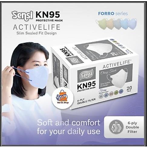 Masker Sensi Kn95 Active Life 6Ply Mixed Warna Sensi Kn95 Mixed Color Terbaru 