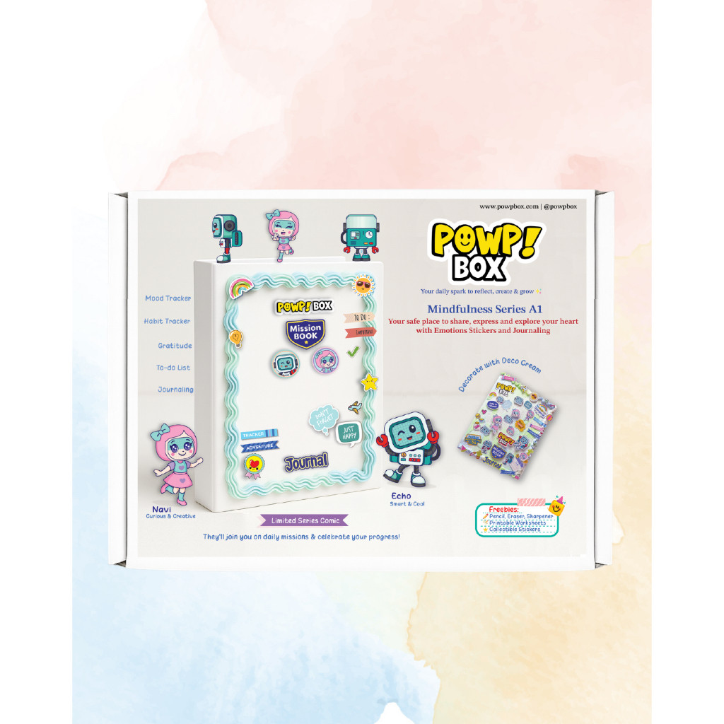 

POWP! BOX Starter Kit Series A1 – Journaling Anak + DIY Craft + Comic Edukasi Kerajinan Tangan Binder A5 Kertas Binder Edukasi