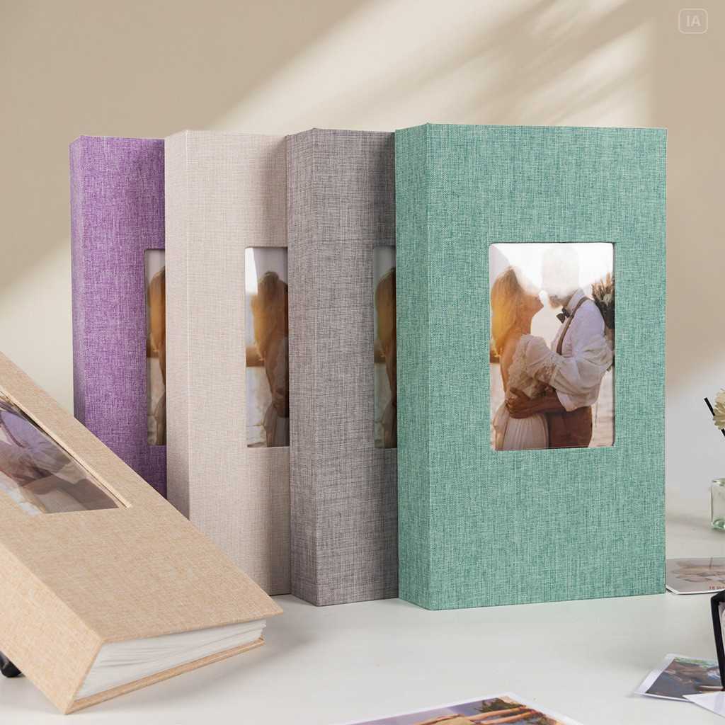 

6-inch 300-page Photo Album Loose-leaf Insert Style Fabric Photo Album Storage Of Baby Family Anniversary Wedding Photos