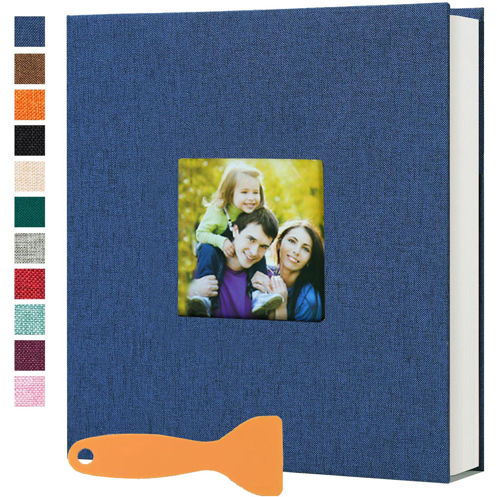 

Large Photo Album Self Adhesive 20 Sheets/40 Pages DIY Bookshelf Album for Baby Family Anniversary Wedding Photo Storage