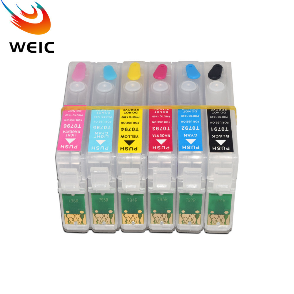 82 82N T0821-T0826 Refillable Ink Cartridge for Epson Stylus Photo R390 R270 R290 R295 RX590 RX615 R