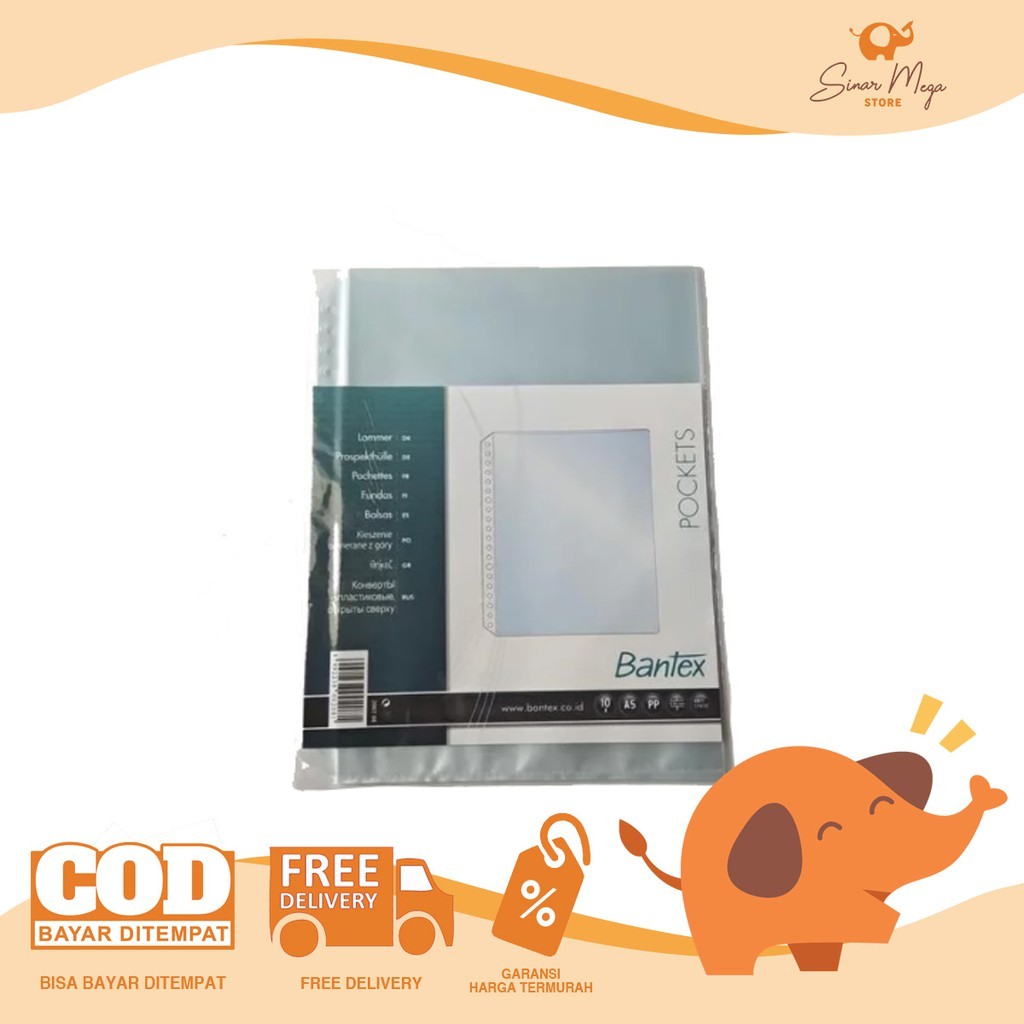 

Bantex Pocket A5 2002 08 10 Sheet/Lembar Plastik Kantong Dokumen Murah Berkualitas