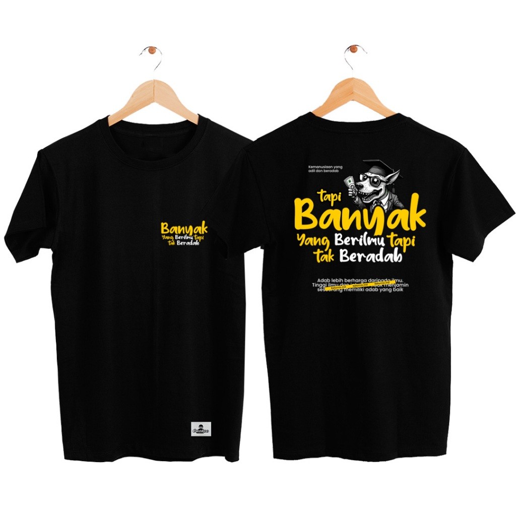 Tshirt Edisi Adab / Kaos kritik / Kaos Politik / Kaos Kata / Distro
