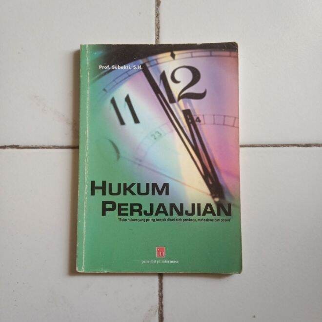 HUKUM PERJANJIAN Prof Subekti SH Original Bekas
