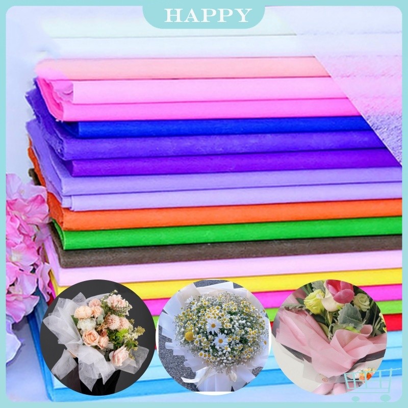 (Grosir) COD Ready 30PCS KERTAS BUNGA COTTON PAPER TISSUE TISU FLOWER PAPER FLOWER WRAPPING
