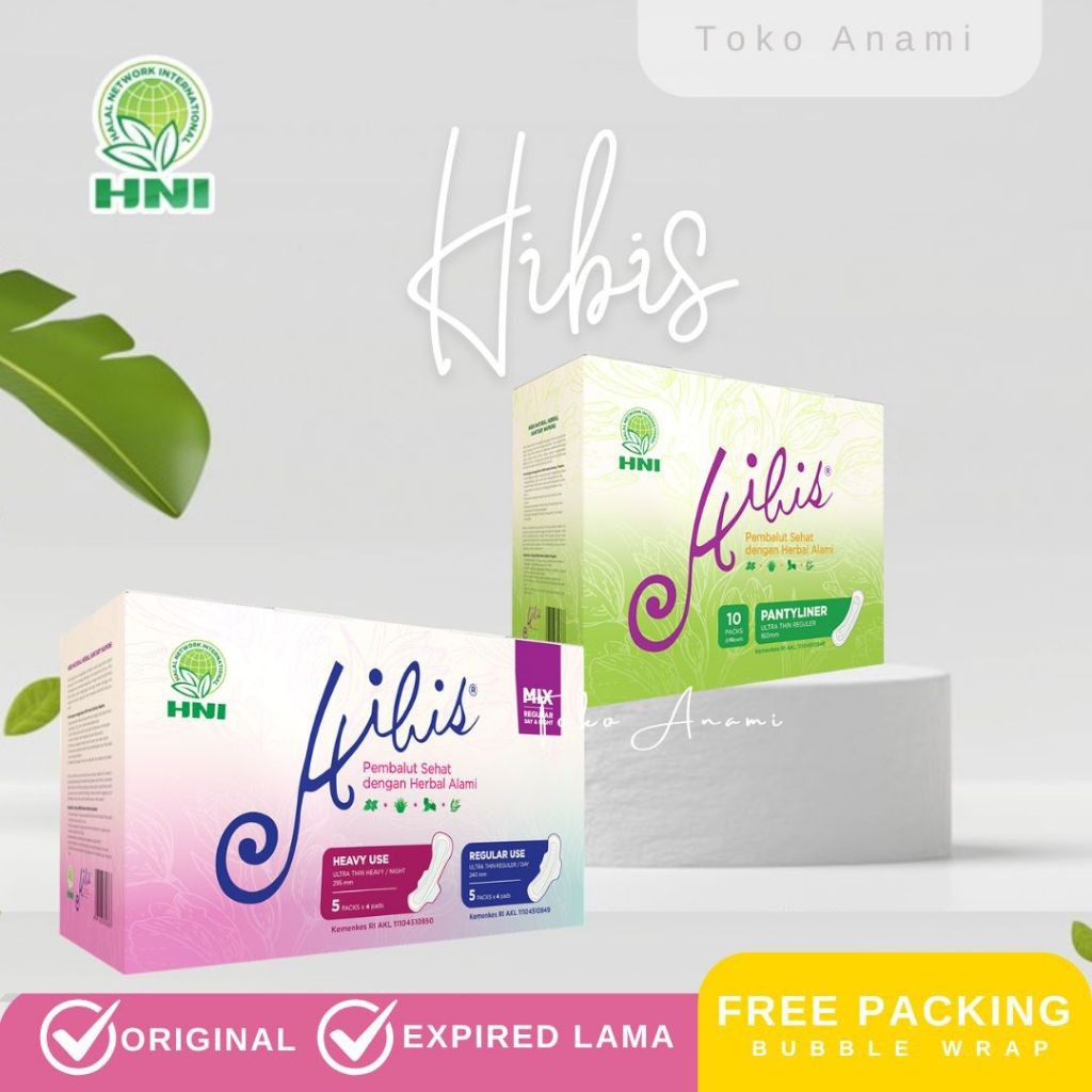 Hibis Pembalut Pantyliner Herbal Hni Hpai Original
