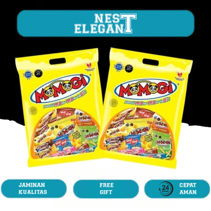 

9.9 BIG SALE / 9.9 TERMURAH/ Paket Hemat 2 Pcs Momogi Fun Snack Anak Party Set Size Jumbo PRJ Halal Assorted
