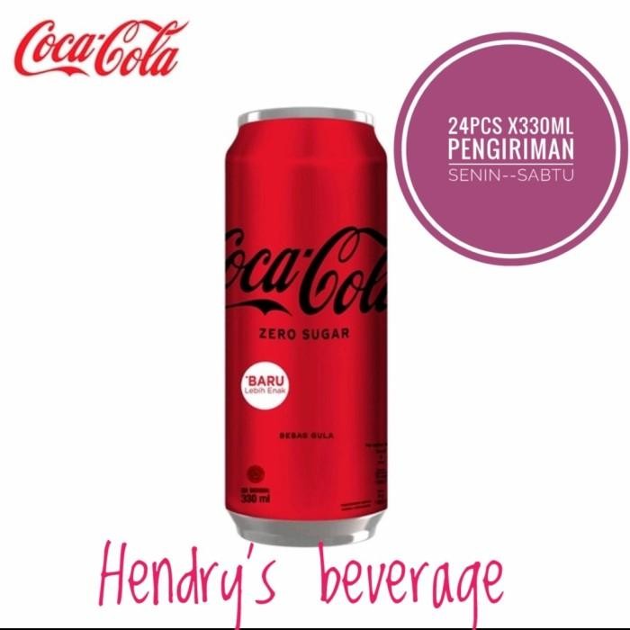 

promo coca cola zero 1karton kaleng 250ml & botol 390ml - 250ml terlaris