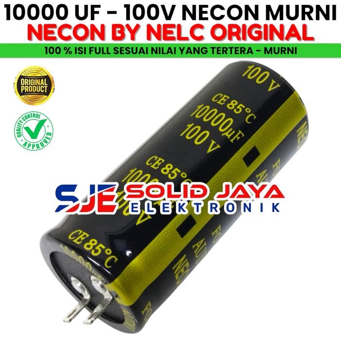 ELCO CAPASITOR 10000UF 100V 10000 MIKRO ELKO MIKCO 100 V MURNI NECON