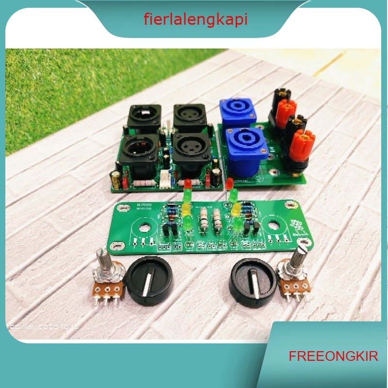 KIT PANEL DEPAN BELAKANG UNTUK BOX POWER N7000 N9000 KOMPLIT KNOP+POTENSIO