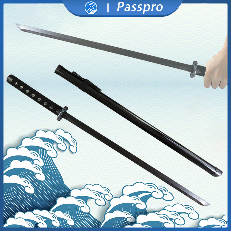 Pedang Katana Samurai Kayu 100cm Pedang Kayu Mainan Alat Peraga Cosplay Pedang Dari Kayu Plus Sarung