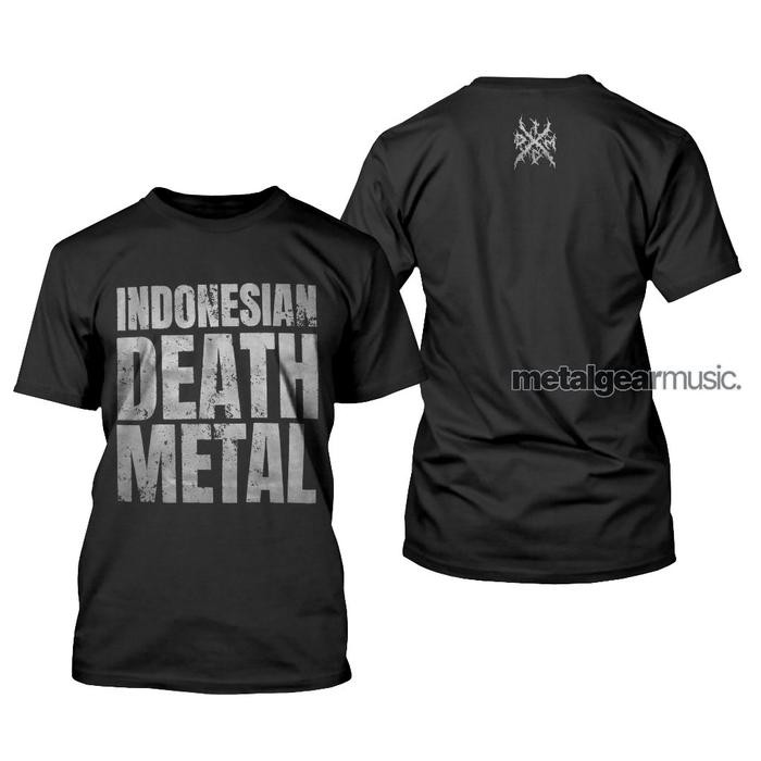 (COD) ORIGINAL INDONESIA DEATH METAL - IDDM GREY TSHIRT - M