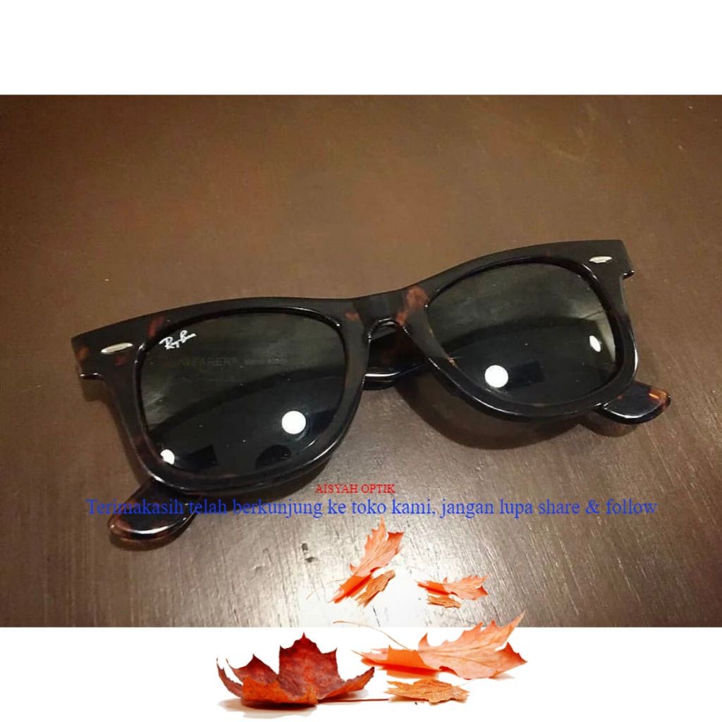 Kacamata Rayban RB2140 Hitam Lensa Kaca Tortoise dof