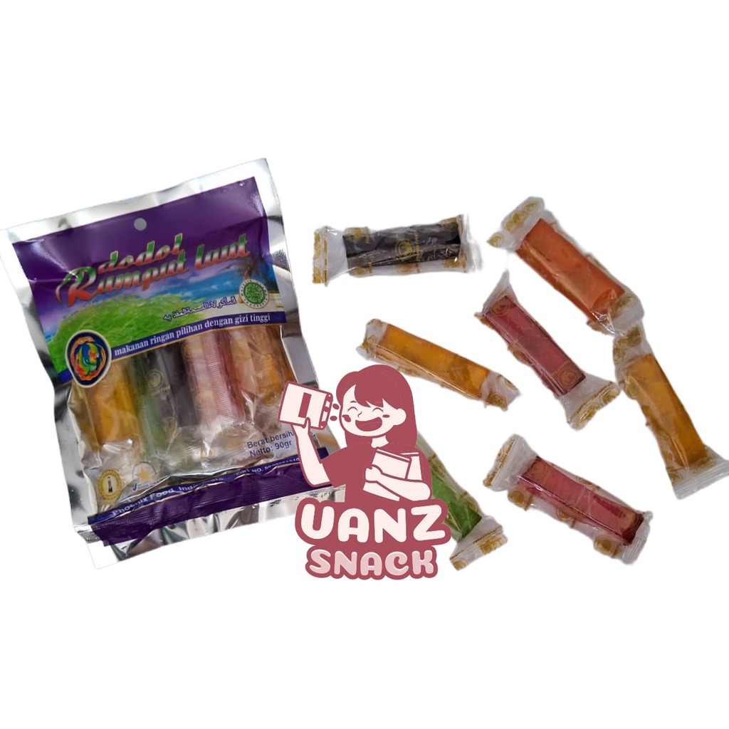 

Dodol Rumput Laut Phoenix Lombok ( Kinjo Jelly ) kemasan kantong netto 90 gram