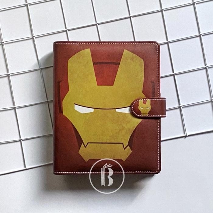 

Binder Ready Motif Starwars superhero Anime Astronaut Kulit A5 B5 - Iron man, 20ring A5