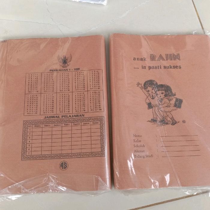 1 Pak Sampul kertas buku sidu sampul plastik sampul kertas gambar karakter motivasi dan perkalian - 