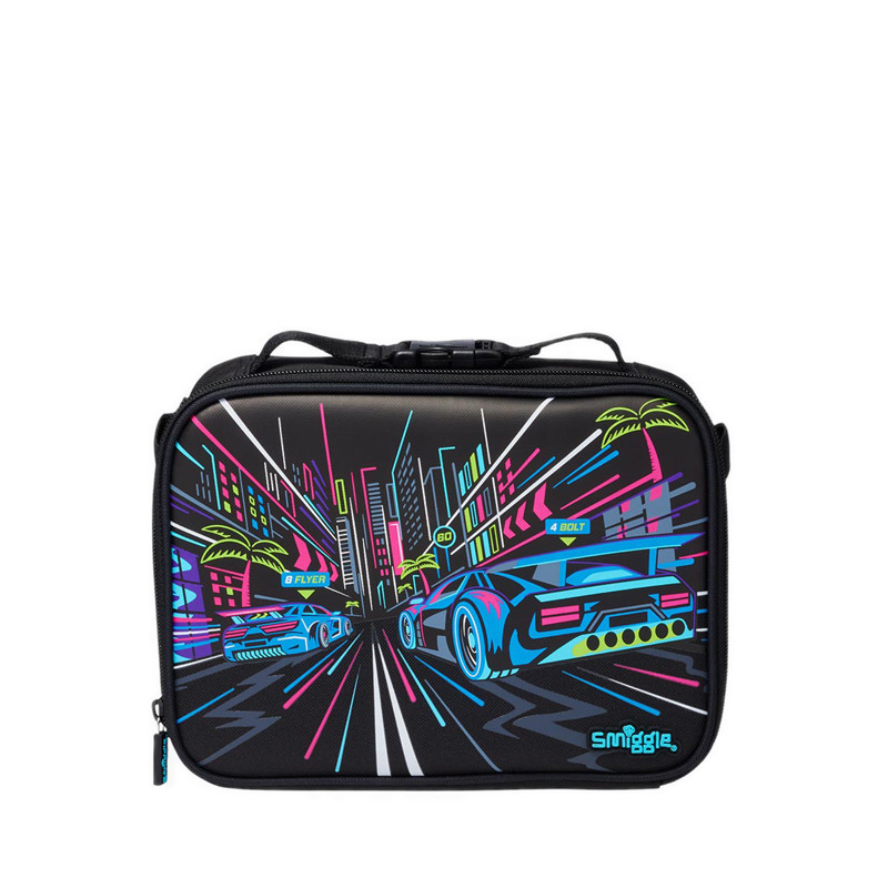 Smiggle Bright Eyes Oblong Attach Lunchbox - IGL457462BLK