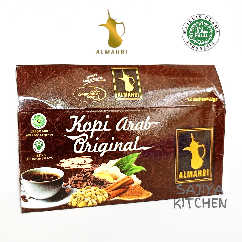 

Al Mahri Kopi Khas Arab Original Box Isi 12 Sachet Gahwa Coffee Robusta Bubuk Praktis