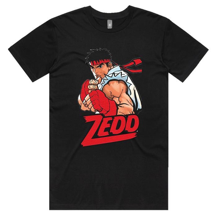(COD) [Official ZEDD] Zedd x Street Fighter Ryu Gel Tee - Merchandise Resmi - S