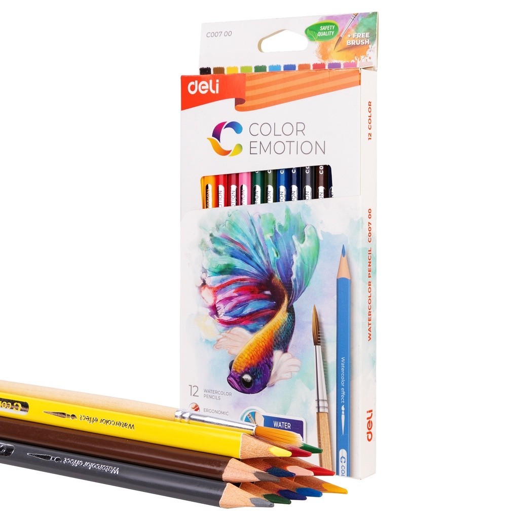 

Pensil Warna Deli (Watercolor Pencil) Color Emotion 12 | EC00700