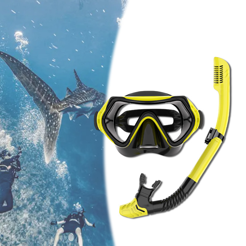 Set Alat Selam Dewasa Kacamata Renang Pipa Snorkel Snorkling Menyelam Peralatan Selam Snorkel Kecepa