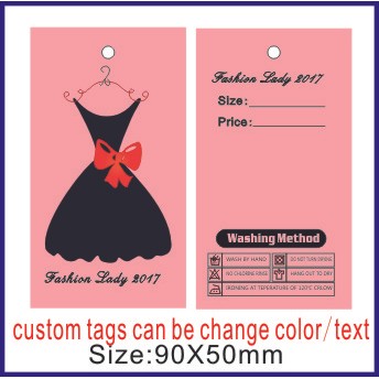 

【Free Design】Custom Print Hang Tags for Clothing - Personalized Fabric Tags Wholesale, 500/1000PCS Garment Labels, Brand