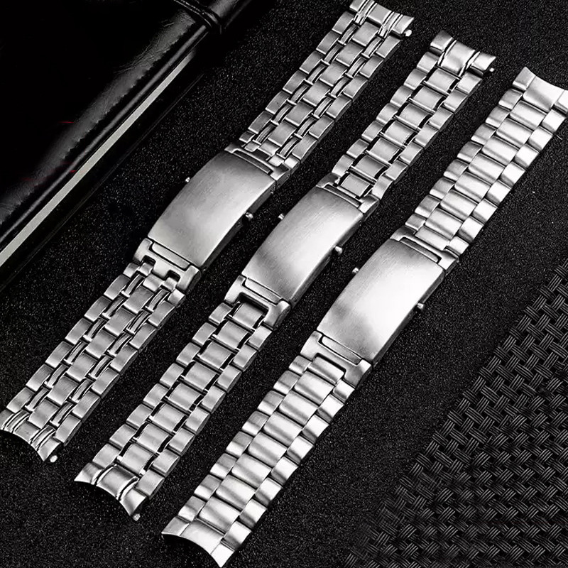 Strap  Jam Tangan Pria 18mm20mm22mm Quality 316L Silver Stainless steel Watch Bands accessories For 