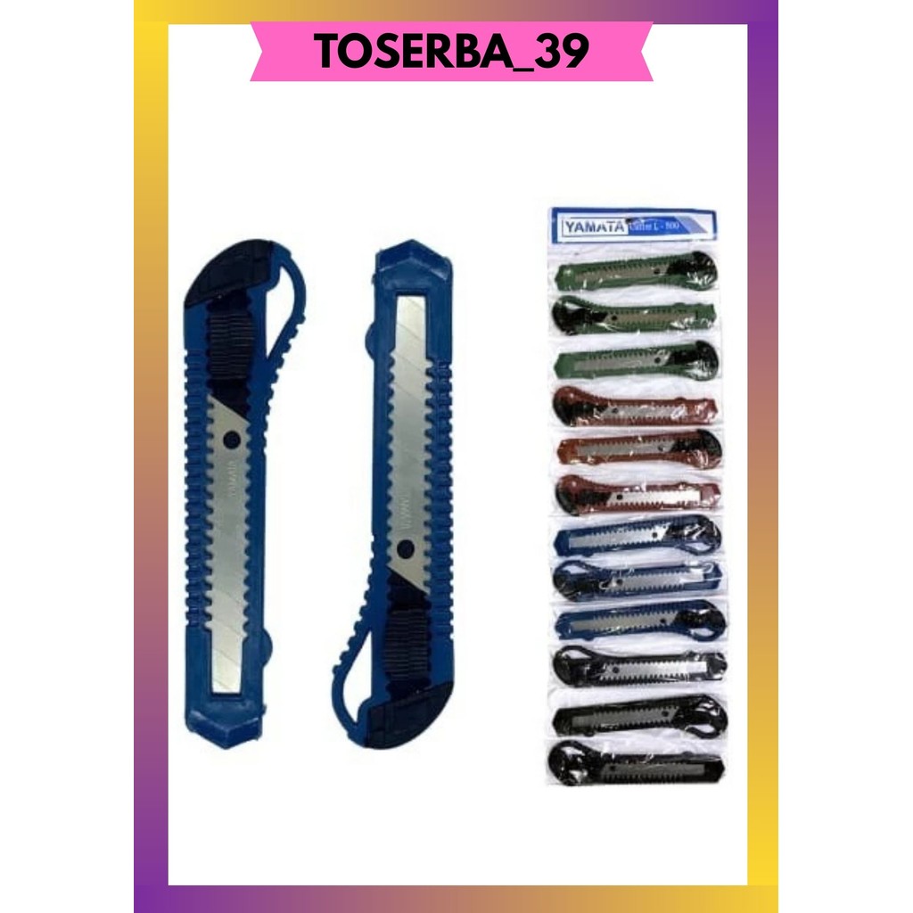

T39 [1 PCS] PISAU CUTTER BESAR L500 KUALITAS PATEN TAJAM TERMURAH MANTAP