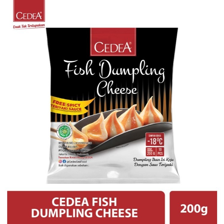 

CEDEA CHEESE DUMPLING/ DUMPLING KEJU (PANGSIT IKAN KEJU OLAHAN ) 200 GRAM