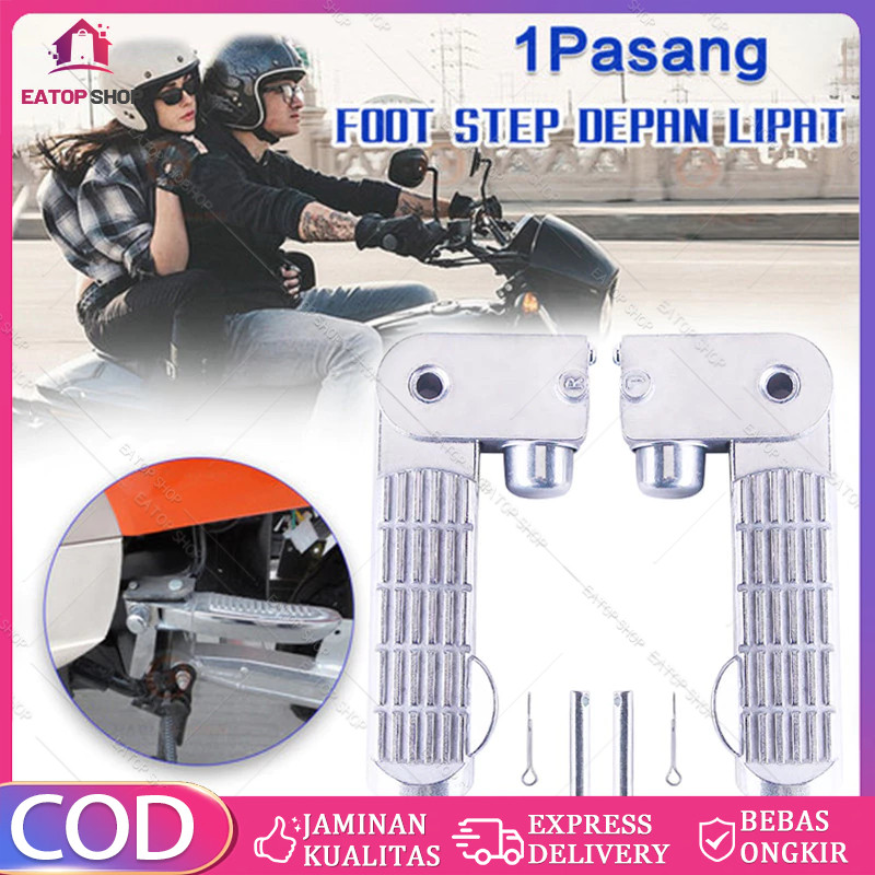 Footstep Front / Foot Step Depan Lipat Pijakan Kaki Depan Universal Sepeda Listrik 1 Set Pijakan Kak