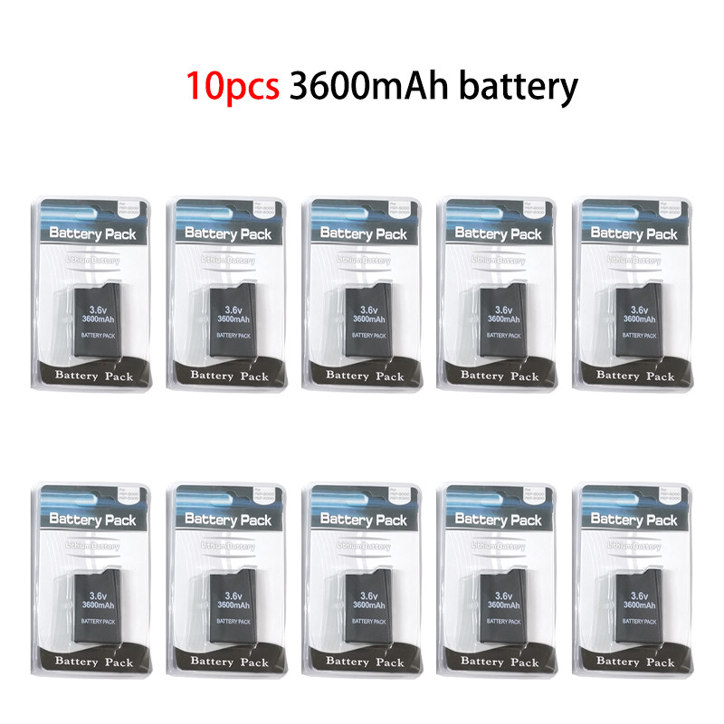 1-10pcs 3.6V 3600mAh for Sony PSP1000, PSP2000, PSP1000,  Handheld Gaming Console Backup Battery Pac
